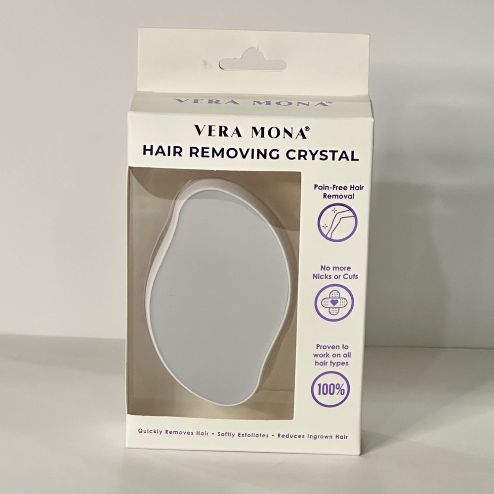 Vera Mona Hair Removing Crystal Hair Buffer Exfoliates Pain-Free